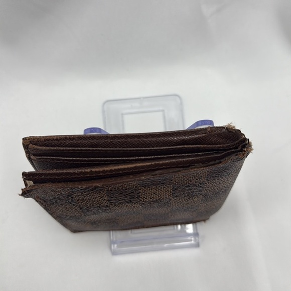 Louis Vuitton Ebene Damier Bi-Fold Marco Wallet Brown | Men’s | Pre-Owned | - Picture 3 of 9